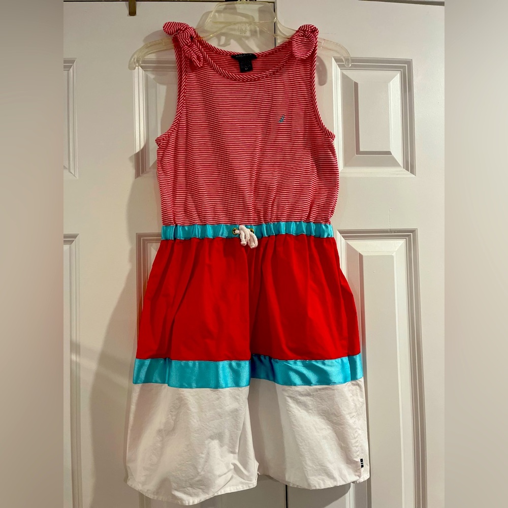 Nautical Red, White, Blue Dress